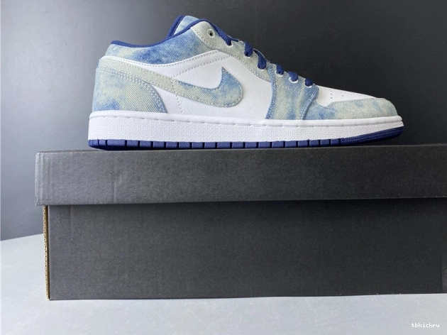 Cheap TBK Denim Jordan Air 1 Low Washed CZ8455-100 0702
